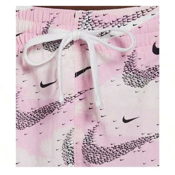 Men's Nike Swim Collage 5’’ Volley Shorts Swim Shorts Pink AOP Men’s XXL - Picture 5 of 5